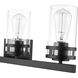 Lunden 4 Light 30.25 inch Matte Black Vanity Light Wall Light